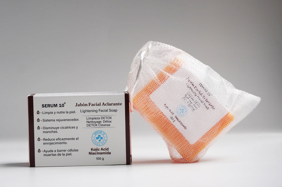 Jabón Serum 10 con malla espumadora incluida