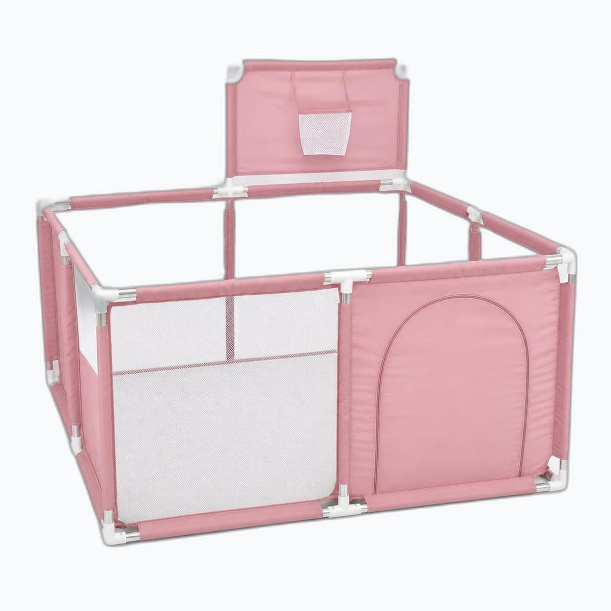 Corral infantil cuadrado Play Ground en color rosado