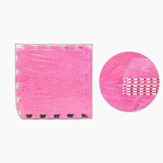 Tapete de Felpa Modular para Bebés - Set x10 Piezas (Rosado) - foto 8 de 12
