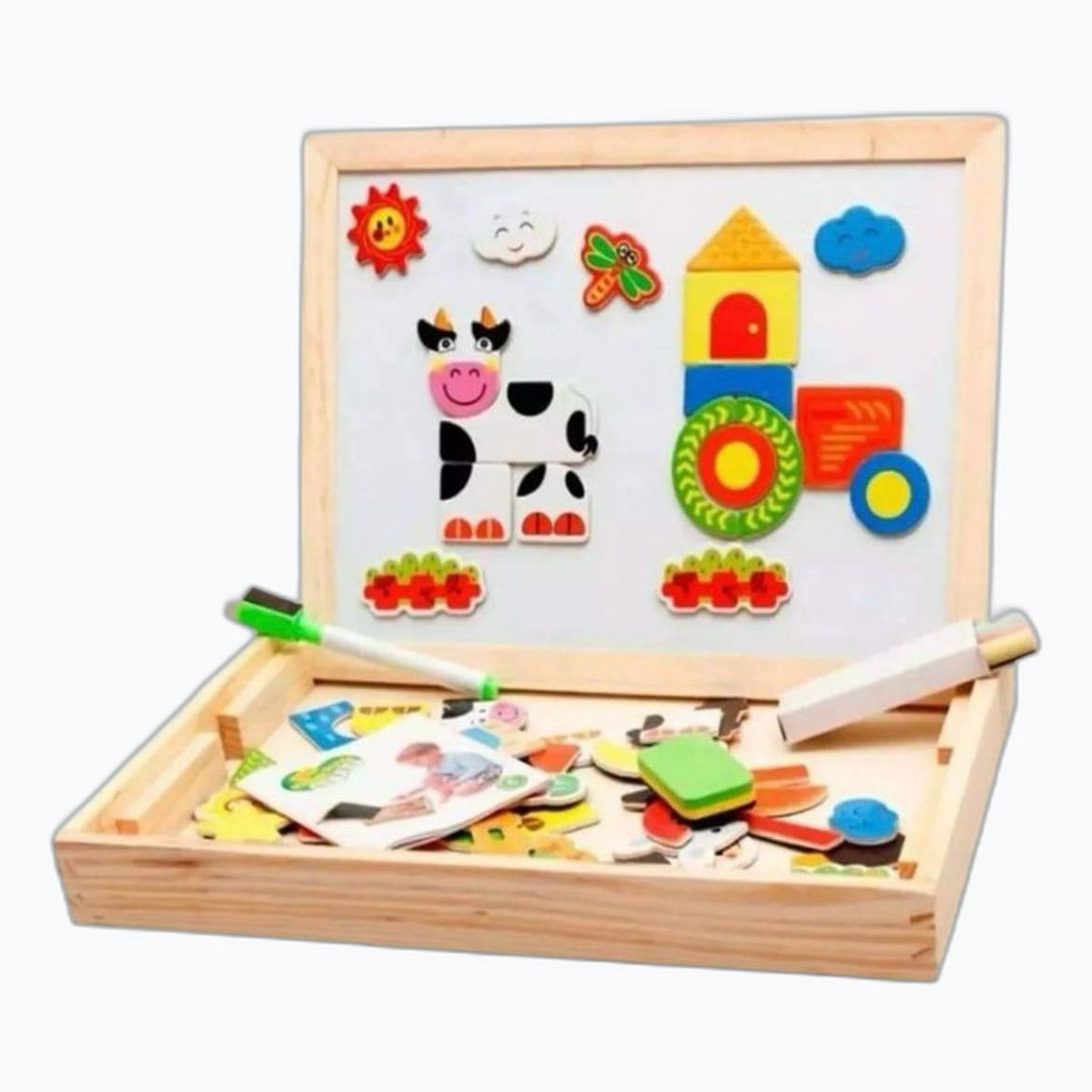 Tablero Montessori 3 en 1 - foto 1 de 6