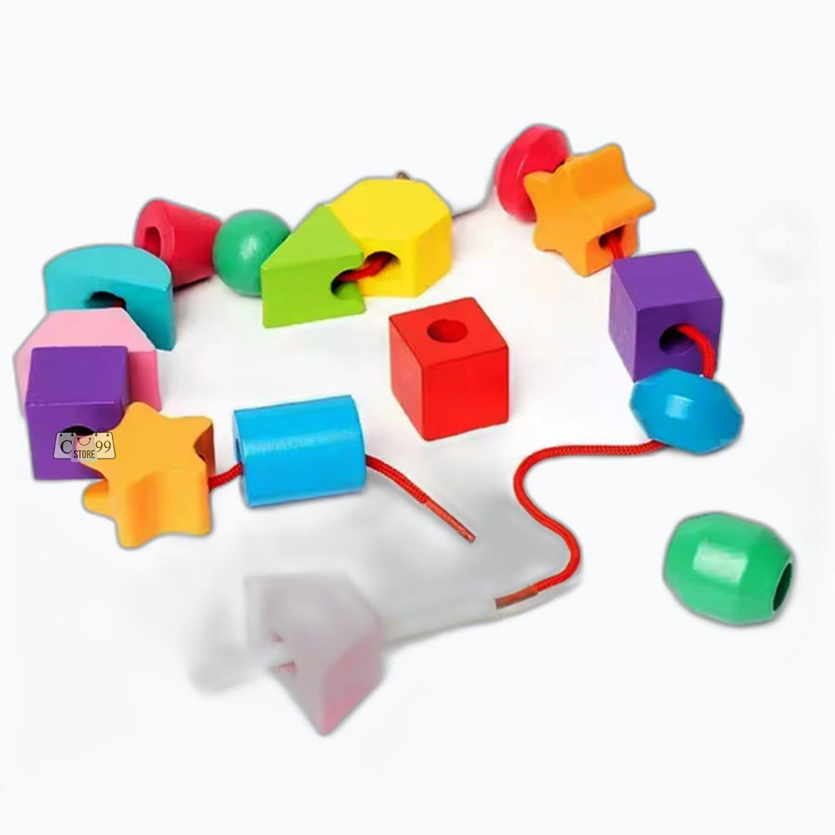 Juego Didáctico Apilable y Enhebrado para Niños - foto 3 de 4