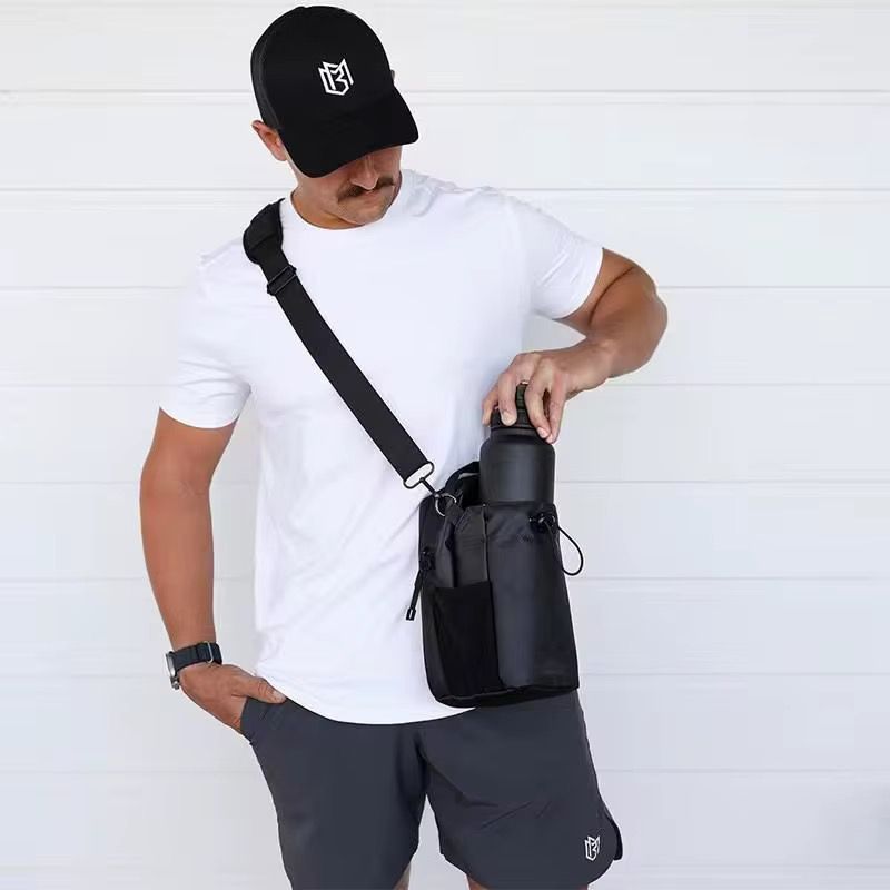 bolso magnético deportivo porta botella para gimnasio - foto 3 de 5, porta botella lateral