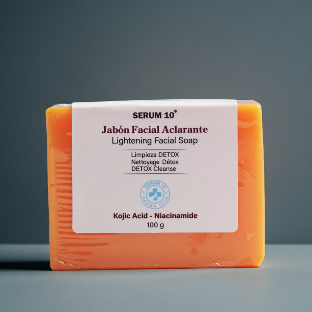 Jabón facial en barra con ácido kójico y niacinamida, 100 g