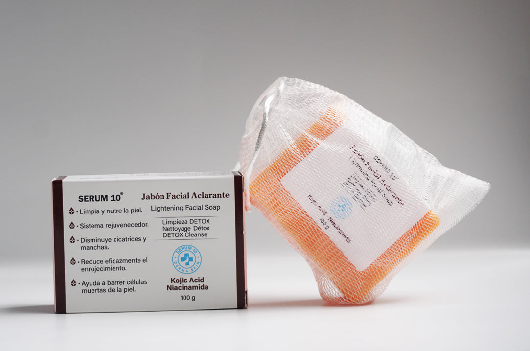 Jabón Serum 10 con malla espumadora incluida